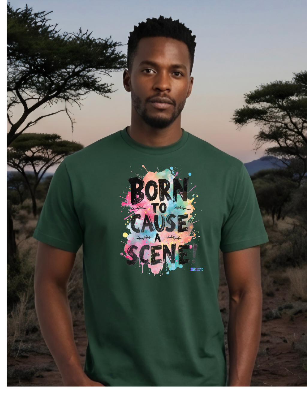 Born to cause a scene